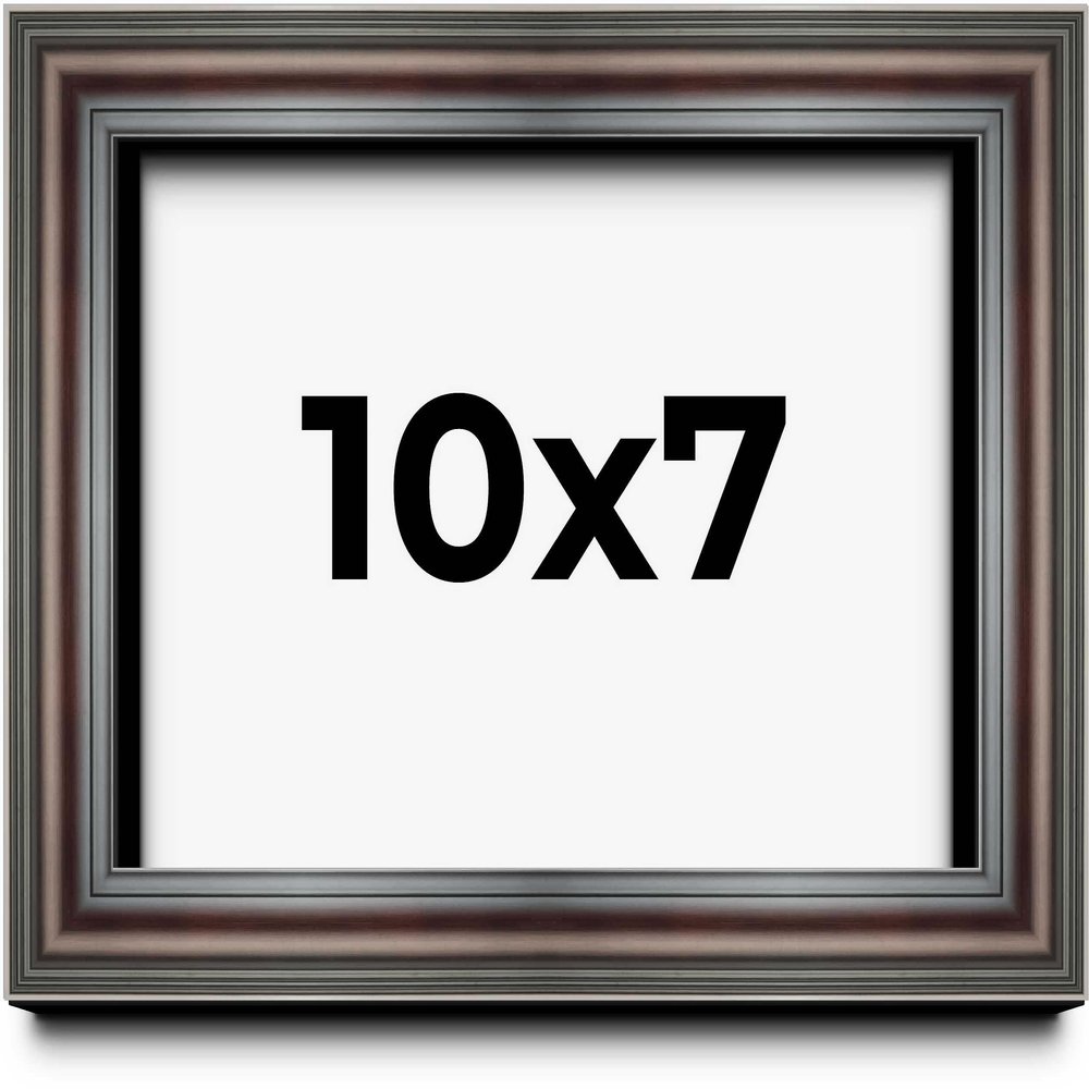 10x7 Shadow Box Frame Brown Cherry | 2.625 Inches Deep Pine Wood Traditional Shadowbox Display Frame | UV Resistant Acrylic Front, Acid Free Backing, and Hanging Hardware | Vox Picture Frame Style
