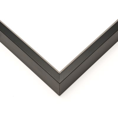 10x16 Frame Black Real Wood Picture Frame Width 1 Inches | Interior Frame Depth 0.75 Inches | Hightower Modern Photo Frame Complete with UV Acrylic, Foam Board Backing & Hanging Hardware