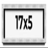 17x5 Frame Brushed Silver Solid Wood Picture Frame | 0.75 Inch Moulding Width | Rabbet Depth 0.75 Inches | Shadow Box with UV Acrylic Plexiglass, Foam Board Backing & Hanging Hardware view 1