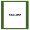 15x39 Frame Green Burl Solid Wood Picture Frame | 1.75 Inches Moulding Width | Interior Frame Depth 0.5 Inches | Delta Frame Complete with UV Acrylic Plexiglass, Foam Board Backing & Hanging Hardware view 1