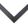 12x13 Frame Black Real Wood Picture Frame Width 1.25 Inches | Interior Frame Depth 0.5 Inches | Megara Modern Photo Frame Complete with UV Acrylic, Foam Board Backing & Hanging Hardware view 3