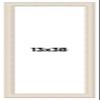 13x38 Frame White Wash Rustic Cream Picture Frame | 1.75 Inch Moulding Width | Complete with UV Acrylic Plexiglass, Foam Board Backing & Hanging Hardware view 1