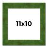 11x10 Frame Green Burl Solid Wood Picture Frame | 1.75 Inches Moulding Width | Interior Frame Depth 0.5 Inches | Delta Frame Complete with UV Acrylic Plexiglass, Foam Board Backing & Hanging Hardware view 1