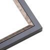10x19 Frame Silver Real Wood Picture Frame Width 1.25 Inches | Interior Frame Depth 0.75 Inches | Dante Modern Photo Frame Complete with UV Acrylic, Foam Board Backing & Hanging Hardware view 2
