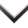 10x19 Frame Silver Real Wood Picture Frame Width 1.25 Inches | Interior Frame Depth 0.75 Inches | Dante Modern Photo Frame Complete with UV Acrylic, Foam Board Backing & Hanging Hardware view 3