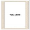 12x38 Frame White Wash Rustic Cream Picture Frame | 1.75 Inch Moulding Width | Complete with UV Acrylic Plexiglass, Foam Board Backing & Hanging Hardware view 1