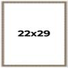 22x29 Frame Silver Versailles Ornate Solid Wood Picture Frame | 1 Inch Moulding Width | Interior Frame Depth 0.5 Inches | Complete with UV Acrylic Plexiglass, Foam Board Backing & Hanging Hardware view 1