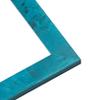 10x21 Frame Blue Teal Burl Wood Picture Frame | 1.75 Inch Moulding Width | Interior Frame Depth 0.5 Inches | Blue Veneer Traditional Photo Frame Complete with UV Acrylic, Foam Board Backing & Hanging view 2