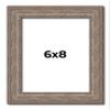 6x8 Knotty Brown Real Wood Picture Frame Width 1.25 Inches | Interior Frame Depth 0.5 Inches | Holden Distressed Photo Frame Complete with UV Acrylic, Foam Board Backing & Hanging Hardware view 1