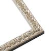 10x24 Frame Silver Versailles Ornate Solid Wood Picture Frame | 1 Inch Moulding Width | Interior Frame Depth 0.5 Inches | Complete with UV Acrylic Plexiglass, Foam Board Backing & Hanging Hardware view 3