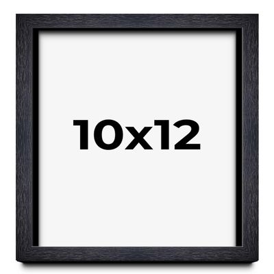 10x12 Shadow Box Frame Black | 1 Inches Deep Real Wood Farmhouse Shadowbox Display Frame | UV Resistant Acrylic Front, Acid Free Backing, and Hanging Hardware | Bowen Picture Frame Style