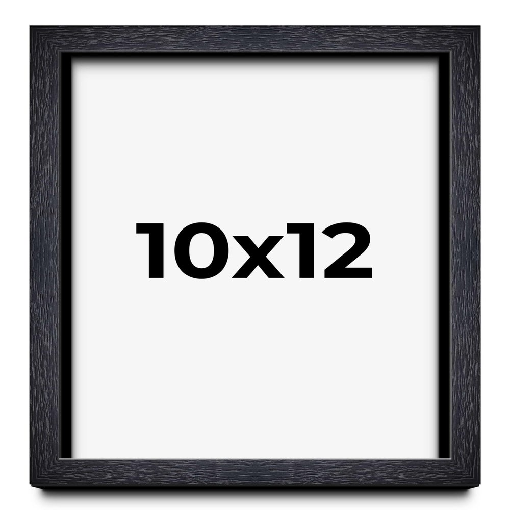 10x12 Shadow Box Frame Black | 1 Inches Deep Real Wood Farmhouse Shadowbox Display Frame | UV Resistant Acrylic Front, Acid Free Backing, and Hanging Hardware | Bowen Picture Frame Style
