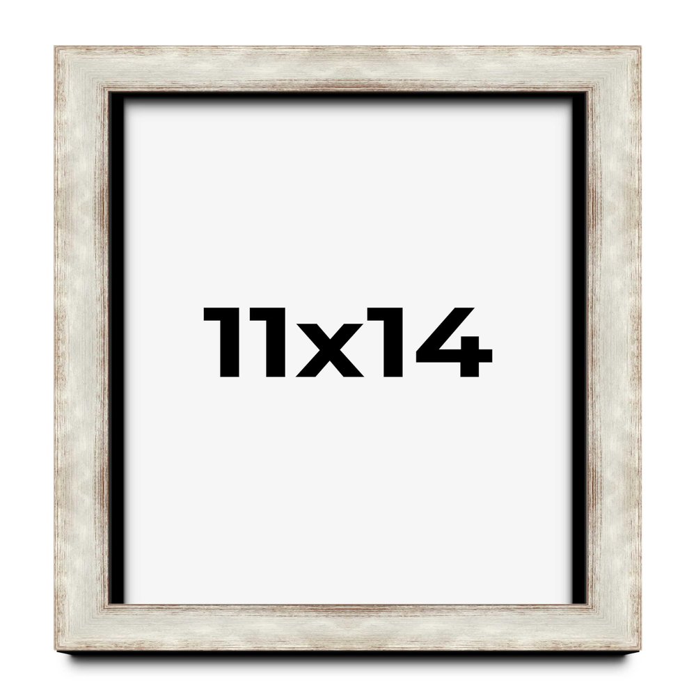 11x14 Shadow Box Frame Silver | 1.625 Inches Deep Real Wood Contemporary Shadowbox Display Frame | UV Resistant Acrylic Front, Acid Free Backing, and Hanging Hardware | Kellan Picture Frame Style