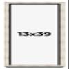 13x39 Shadow Box Frame Silver | 1.625 Inches Deep Real Wood Contemporary Shadowbox Display Frame | UV Resistant Acrylic Front, Acid Free Backing, and Hanging Hardware | Kellan Picture Frame Style view 1