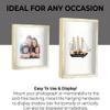 10x10 Shadow Box Frame White | 1.125 Inches Deep Real Wood Distressed Shadowbox Display Frame | UV Resistant Acrylic Front, Acid Free Backing, and Hanging Hardware | Luce Picture Frame Style view 3
