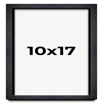 10x17 Shadow Box Frame Black | 1 Inches Deep Real Wood Farmhouse Shadowbox Display Frame | UV Resistant Acrylic Front, Acid Free Backing, and Hanging Hardware | Bowen Picture Frame Style