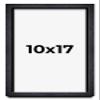10x17 Shadow Box Frame Black | 1 Inches Deep Real Wood Farmhouse Shadowbox Display Frame | UV Resistant Acrylic Front, Acid Free Backing, and Hanging Hardware | Bowen Picture Frame Style view 1