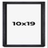 10x19 Shadow Box Frame Black | 1 Inches Deep Real Wood Farmhouse Shadowbox Display Frame | UV Resistant Acrylic Front, Acid Free Backing, and Hanging Hardware | Bowen Picture Frame Style view 1