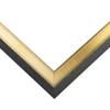12x32 Shadow Box Frame Gold | 1.375 Inches Deep Real Wood Contemporary Shadowbox Display Frame | UV Resistant Acrylic Front, Acid Free Backing, and Hanging Hardware | Yannis Picture Frame Style view 3