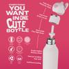 asobu Bestie Bottle Insulated Stainless Steel Water Bottle with Detachable Soft Animal Head Fun Drinking For Kids and Teens with Flexible Reusable Straw 16 Ounce view 3