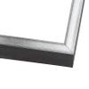 10x10 Shadow Box Frame Silver | 1.375 Inches Deep Real Wood Contemporary Shadowbox Display Frame | UV Resistant Acrylic Front, Acid Free Backing, and Hanging Hardware | Venus Picture Frame Style view 3