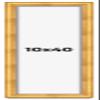 10x40 Shadow Box Frame Gold | 1.75 Inches Deep Real Wood Traditional Shadowbox Display Frame | UV Resistant Acrylic Front, Acid Free Backing, and Hanging Hardware | Cheyenne Picture Frame Style view 1