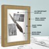 10x12 Shadow Box Frame Silver | 2.25 Inches Deep Real Wood Contemporary Shadowbox Display Frame | UV Resistant Acrylic Front, Acid Free Backing, and Hanging Hardware | Alberta Picture Frame Style view 2