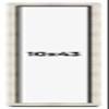 10x43 Shadow Box Frame Silver | 1.625 Inches Deep Real Wood Contemporary Shadowbox Display Frame | UV Resistant Acrylic Front, Acid Free Backing, and Hanging Hardware | Kellan Picture Frame Style view 1
