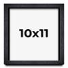 10x11 Shadow Box Frame Black | 1 Inches Deep Real Wood Farmhouse Shadowbox Display Frame | UV Resistant Acrylic Front, Acid Free Backing, and Hanging Hardware | Bowen Picture Frame Style view 1