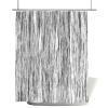 ZFUNCING Shower Curtain for Bathroom Abstract White Gray Vertical Stripe Waterproof Bath Curtains Grommet Shower Curtains with Hooks for Bathtubs Toilet Decor 36x72in Imitated Tree Skin Texture view 2