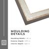 14x38 Shadow Box Frame Silver | 1.625 Inches Deep Real Wood Contemporary Shadowbox Display Frame | UV Resistant Acrylic Front, Acid Free Backing, and Hanging Hardware | Kellan Picture Frame Style view 3