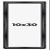 10x30 Shadow Box Black Beveled Display Picture Frame | 1.25 Inches Deep Real Wood Shadowbox Frame | UV Resistant Acrylic Plexiglass, Acid Free Backing and Hanging Hardware Included | Cameron Picture view 1