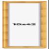 10x42 Shadow Box Frame Gold | 1.75 Inches Deep Real Wood Traditional Shadowbox Display Frame | UV Resistant Acrylic Front, Acid Free Backing, and Hanging Hardware | Cheyenne Picture Frame Style view 1