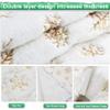 60 Inch Christmas Tree Skirt - Vonhen Large Snowy White Faur Fur Tree Skirt for Merry Christmas Party Christmas Tree Decorations White Plush Gold Sequin Snowflake view 3