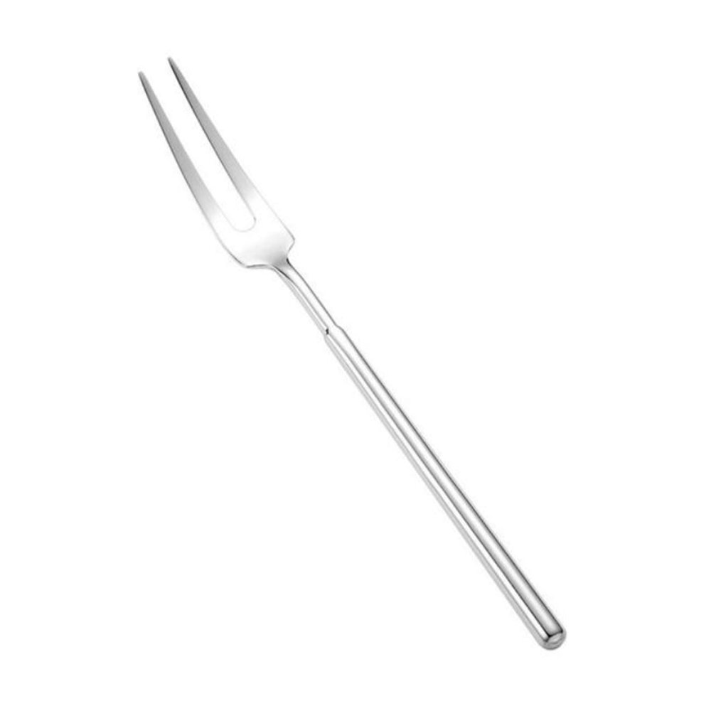 fruit forksDinner Forks,Stainless Steel Forks1pcs Stainless Steel Fruit Fork Cherry Blossom Fruit Fork Moon Cake Two Teeth Fork Cafeteria Home Party Dessert Fork
