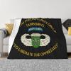 Us 10th Special Forces Group Airborne Badge Cozy Up with Our Ultra-Soft Fleece Blanket - Perfect for Home and Travel 60"x50" view 1