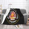 US 18th Field Brigade Vietnam Service Combat Veteran Cozy Up with Our Ultra-Soft Fleece Blanket - Perfect for Home and Travel 60"x50" view 2