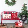 PANDICORN Merry Christmas Pillow Covers 12x20 Inch Farmhouse Christmas Decorations Xmas Winter Holiday Lumbar Throw Pillows Cases for Home Sofa Couch Living Room Decor view 4