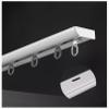 SRNSAEB 4 8 12 16 20 24 28 32 36 40 Ft Aluminum Alloy Curtain Track Rail, Sliding Ceiling Mount Room Divider Curtain Tracks and Fittings for RV Shower Hotel Privacy (Color : White, Size : 24ft/731cm) view 2