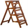 WIOSEN Step Stools,Wooden Folding Ladders Chair, Home Non-Slip Step Stools Steps Stairway Ladders Chairs, for Library/Kitchen/Office Steps Chair (Color : #9) view 1
