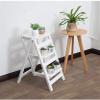WIOSEN Step Stools,Wooden Folding Ladders Chair, Home Non-Slip Step Stools Steps Stairway Ladders Chairs, for Library/Kitchen/Office Steps Chair (Color : #9) view 3