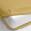 3 PC Zipper Fitted Sheet California King Zipper Fitted Sheet 8" Inch Deep Pocket - 750 TC 100% Egyptian Cotton Sateen Weave Zipper Mattress Cover Yellow Color view 1