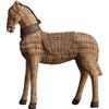 AAHIFIT Home Decor Office Decoration Bookshelf Ornaments Hotel Decor Rattan Compilation Stallion Resin Statue view 1