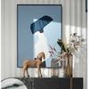 AAHIFIT Home Decor Office Decoration Bookshelf Ornaments Hotel Decor Rattan Compilation Stallion Resin Statue view 4