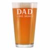 Bevvee Dad Est 2024 - New Father Pint Glass Gift for First Time Parents - Bold 16 Oz Glasses view 1