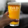 Bevvee Dad Est 2024 - New Father Pint Glass Gift for First Time Parents - Bold 16 Oz Glasses view 3