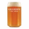 Bevvee Grandpa Est 2024 - New Grandfather Beer Can Pint Glass Gift for First Time Grandparents - Bold 16 Oz Glasses view 1