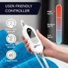 GENIANI Electric Throw - XXL Heating Pad for Back Pain & Menstrual Pain Relief, Auto Shut Off, Machine Washable, Moist Heat Pad for Neck and Shoulder, Cramps Relief, Aqua Blue 18'26 view 3