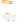 TEHAUX Plastic Carrying Case Handle 5 Pcs Small Storage Boxes Toy Organizer for Boys and Girls Office Supply Box Display Storage Box view 2