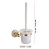 Toilet Brush Toilet Brush Holder Household Wall-Mounted Toilet Bowl Brush Bathroom Long-Handled Toilet Cleaning Brushs Punch-Free Cleaning Brush Set Deep Cleaning view 2
